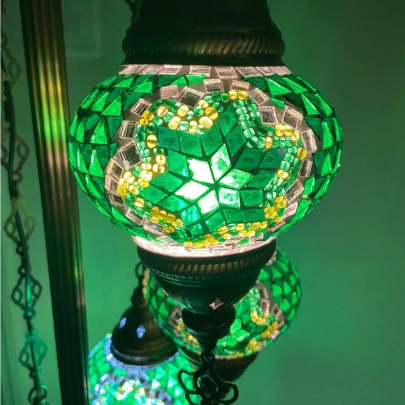 Turkish floor lamp 7 globes - Picture 2 of 4